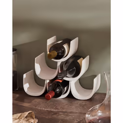 Alessi GIA13W wine bottle holder White
