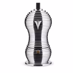 Alessi Pulcina Moka pot 0.15 L Red, Stainless steel