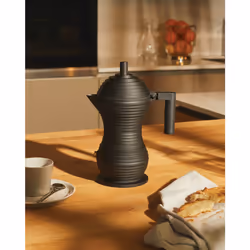 Alessi MDL02/3BB manual coffee maker Moka pot Black