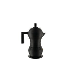 Alessi MDL02/6BB manual coffee maker Moka pot Black