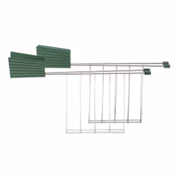 Alessi MDL08RA, Sandwich rack, Green, Silver, Alessi, Steel, Thermoplastic, Plissé, 2 pc(s)