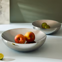 Alessi""Double"" Bowl  Large  Silver