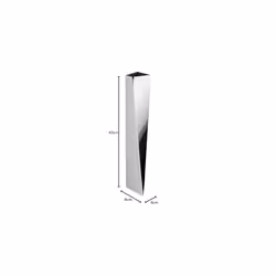 Alessi CREVASSE FLOWER VASE, Stainless Steel, Silver