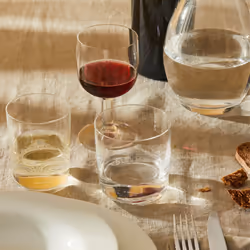 A di Alessi 3-1/4-Inch Glass Family White Wine Glass  Crystalline Glass (Pack of 4)