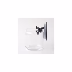 A Di Alessi Glass Gianni Jar A Little Man Holding On Tight Small Kitchen Box with Hermetic Lid in Thermoplastic Resin, Black