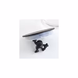 A Di Alessi Glass Gianni Jar A Little Man Holding On Tight Extra Large Kitchen Box with Hermetic Lid in Thermoplastic Resin, Black