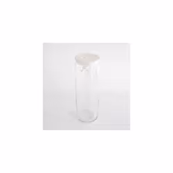 A Di Alessi Glass Gianni Jar A Little Man Holding On Tight Extra Large Kitchen Box with Hermetic Lid in Thermoplastic Resin, White