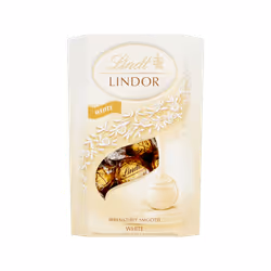 LINDT Lindor White Cornet 200g (Pack of 8)
