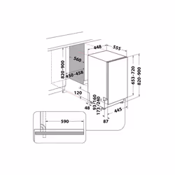 Whirlpool WSIC 3M27 C Fully built-in 10 place settings - Additional view 4