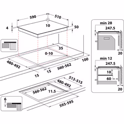 Whirlpool WL S7960 NE Black Built-in 60 cm Zone induction hob 4 zone(s) - Additional view 7