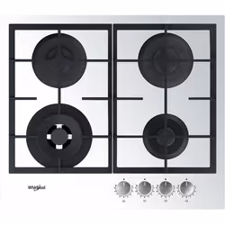 Whirlpool AKTL629/WH, White, Built-in, 59 cm, Gas, Glass, 4 zone(s)