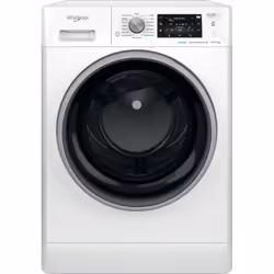 Whirlpool FFWDD 1074269 BSV UK, Front-load, Freestanding, White, Left, Black, Silver, Rotary, Touch