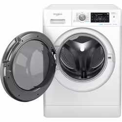 Whirlpool FFWDD 1074269 BSV UK washer dryer Freestanding Front-load White D