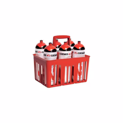 Bottle Holder 1 Lt 6 Spaces Stackable Red