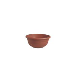 Mediterranean Bowl Planter 25cm Terracotta Plastic Lightweight Indoor outdoor