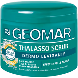 GEOMAR Thalasso Scrub, Body scrub, Women, Universal skin, Hydrating, Smoothing, Softening, Pot, Sodium Chloride, Peg-7 Glycer ...
