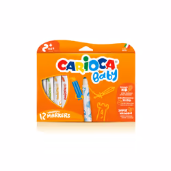Carioca Marker 2+, Extra Bold, Multicolour, Bullet tip, Round, Italy, 2 yr(s)
