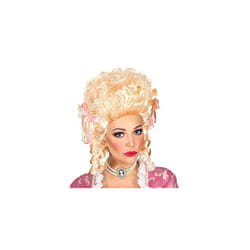 "BLONDE COLONIAL WOMAN WIG" in box -
