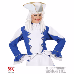Adult's White Tricorn Felt Hat -  white pirate tricorn felt hats caps headwear fancy dress costumes acces guard dancer tricorne chapeau de bride