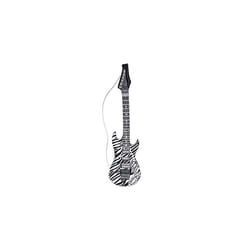 Widman Inflatable Zerbra Print Guitar Adult Fancy Dress Accessory