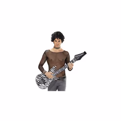 Widman Inflatable Zerbra Print Guitar Adult Fancy Dress Accessory