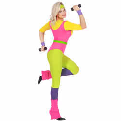 80s aerobics teacher costume for women - XS
