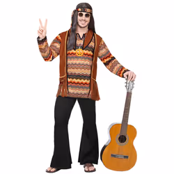 Men's nature hippie costume - M