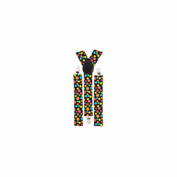 "MULTICOLOR DOTS BRACES" -