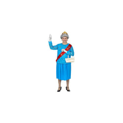 85863 Men's Novelty British Queen Costume. Perfect for Stag Do's, Royal Party and Halloween