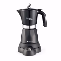 Ariete 1368/01, Electric moka pot, Ground coffee, 480 W, Black