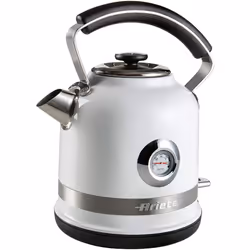 Ariete 2854W Moderna Cordless Electric Kettle, Stainless Steel Body, 1.7 Litre Capacity, White