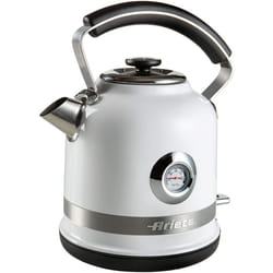 Ariete 2854W Moderna Cordless Electric Kettle, Stainless Steel Body, 1.7 Litre Capacity, White