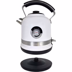 Ariete 2854W Moderna Cordless Electric Kettle, Stainless Steel Body, 1.7 Litre Capacity, White