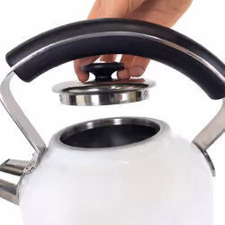 Ariete 2854W Moderna Cordless Electric Kettle, Stainless Steel Body, 1.7 Litre Capacity, White