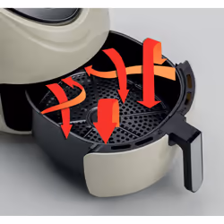 Ariete 4618/02 Single 7 L Stand-alone 1800 W Hot air fryer Beige, Stainless steel - Additional view 6