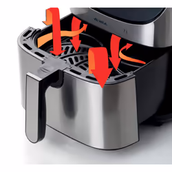 Ariete 4628/00 Single 7 L Stand-alone 1800 W Hot air fryer Stainless steel