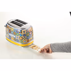 Ariete 0155/1P 6 2 slice(s) 815 W Multicolour, Yellow
