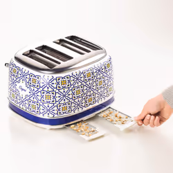 Ariete 0156/0C 6 2 slice(s) 1630 W Blue, Multicolour
