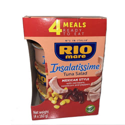 Rio Mare Tuna Salad Ready Meal 4 X 160g Red Beans Sweetcorn Peppers