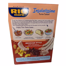 Rio Mare Tuna Salad Ready Meal 4 X 160g Red Beans Sweetcorn Peppers