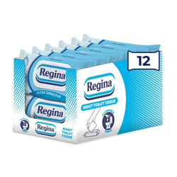 Regina Moist Toilet Tissue Ultra Sensitive, 12 Pack, Each with 42 Flushable Wet Wipes