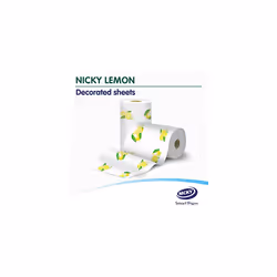 Nicky Lemon Kitchen Towel - Pack of 16 Rolls | 100 2-Ply Sheets per Roll | Absorbent | Easy Opening | Lemon Scented Core | Unique Embossing |