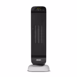 De’Longhi HFX25S20, Fan electric space heater, Ceramic, 24 h, Indoor, Floor, Black
