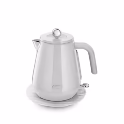 De’Longhi Eclettica, 1.7 L, 3000 W, White, Stainless steel, Water level indicator, Cordless