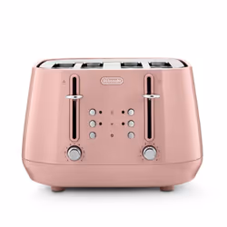 De’Longhi CTY4003.PK, 4 slice(s), Pink, Stainless steel, Buttons, Rotary, 1800 W, 220-240 V