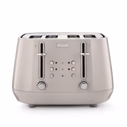De’Longhi Eclettica, 4 slice(s), Beige, Stainless steel, Buttons, Rotary, 1800 W, 220-240 V
