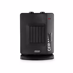De’Longhi DCH7032.B, Fan electric space heater, Ceramic, Indoor, Floor, Black, Rotary
