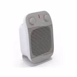 De’Longhi HFS50C22, Fan electric space heater, IP21, Indoor, Floor, White, Rotary