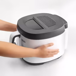 De’Longhi FS3021 Single Stand-alone 1800 W Deep fryer Grey, White