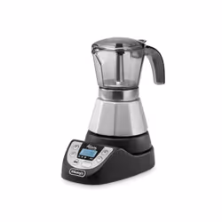 De’Longhi EMKP 42.B, Electric moka pot, Ground coffee, 450 W, Black, Silver